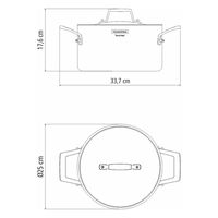 TRAMONTINA ディープキャセロール 62144/240 1個（直送品）