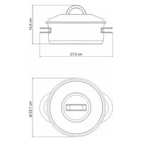 トラモンティーナ キャセロール 20cm 62503/200 1個（直送品）