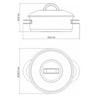 TRAMONTINA キャセロール 24cm 62503/240 1個（直送品）