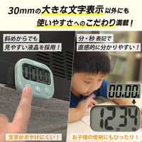 タニタ（TANITA） 抗菌でか見えタイマー キッチンタイマー セージグリーン TD-429-GR 1セット(5個)