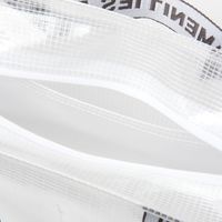 （SPA&TRAVEL）スパバッグ クリア×チャコール LAKOLE/ラコレ