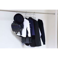 エスエイ企画 ハンガー 衣類収納アップハンガー 幅50cm 2本組 収納 グレー 460081 1個（直送品）