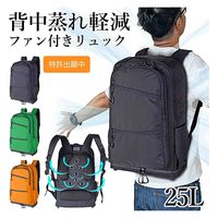 スワン SIERRA FIELD ファン付リュック 2225 25L グリーン 1個（直送品）