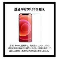 武興商事 iPhone12対応 全3種類 強化ガラスフィルム 液晶保護 A 6.7インチ 100245 1個（直送品）