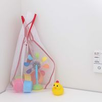 丸玉工業 ホワイトメッシュ マイバッグ S レッド 90319048 1枚（直送品）