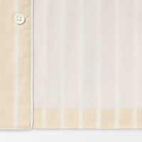 【メンズ】無印良品 紳士 脇に縫い目のない 二重ガーゼ長袖パジャマ 紳士ＸＬ ベージュストライプ 良品計画