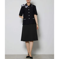 ボンマックス オーバーブラウス ブラック 15号 AJ0861 AJ0861-16-15G 1着（直送品）