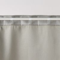 無印良品 防炎 遮光性 ドビー織りノンプリーツカーテン 幅１００×丈１０５ｃｍ用 ベージュ 良品計画