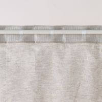 無印良品 麻平織ノンプリーツカーテン 幅１００×丈２００ｃｍ用 オフ白 良品計画