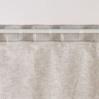 無印良品 麻平織ノンプリーツカーテン 幅１００×丈２００ｃｍ用 ライトベージュ 良品計画