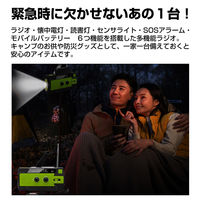 KAEI RABLISS 多機能防災ラジオ KO210 オレンジ 災害備蓄 アウトドア 1台（直送品）