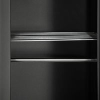 スマイル 木目調スチールロッカー 3連3人用 シリンダー錠 ライトブラウン/ブラック 幅900×奥行515×高さ1790mm 1台（取寄品）