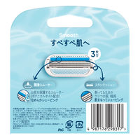 ジレット ヴィーナス すべすべ肌へ 替刃 3個入 すべすべ肌へ女性用カミソリ剃刀 スムース P＆G