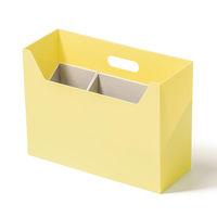 吉川国工業所 持ち運びができる収納ボックス インナーオーガナイザーS・L付き イエロー MBー02_Y 1個