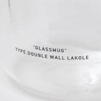 ダブルウォールグラスマグカップ クリア 1セット（1個×６） LAKOLE/ラコレ