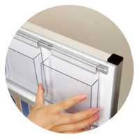 ポスターグリップスタンド看板パンフレットケース付(屋内用) A1片面シルバー アームキャスターセット PGSKP-A1KS-KSET 1台（直送品）