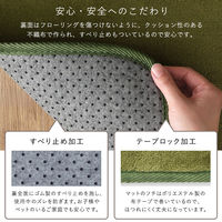 ホームテイスト Kuchnia(クッチーナ) 洗えるキッチンマット 50×120cm 500×1200mm グレー FRG-W-M 1枚（直送品）