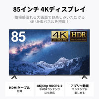 DMM.com DMM.make 85インチ 4K ディスプレイ DKS-4K85DG7 1台（直送品）