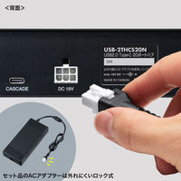 サンワサプライ  USB2.0 Type-C 20ポートハブ USB-2THCS20N（直送品）