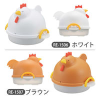 曙産業 ゆで卵器 4個 にわとり型 電子レンジ ホワイト REー1506 1個