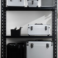 JEJアステージ　アルミツールボックス トレー付 ALーB365 シルバー　　1個