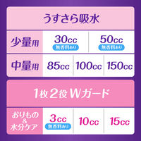 P&G ウィスパー うすさら吸水 女性用 軽度尿ケア製品 無香料 30cc 22cm 44枚 4987176265869 3パック(44枚入)