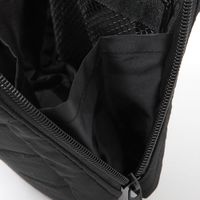 キルティングスクエアポーチ(M) ダークブラック LAKOLE/ラコレ