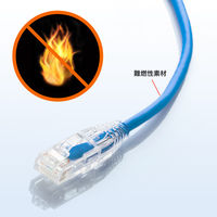 サンワサプライ カテゴリ6A LANケーブル（スリム、やわらか、ツメ折れ防止コネクタ） KBーSL6AYSー01BL 1本