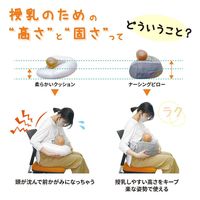 Ergobaby エルゴベビー ナチュラルカーブ・ナーシングピロー ムーンライトグレー ベルト付き 1個 ダッドウェイ
