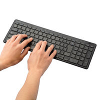 キーボード ワイヤレス Bluetooth コンパクト 薄型 タブレット マルチOS ブラック TK-FBP101BK エレコム 1個（直送品）