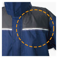 【レインウェア】カジメイク レインストロング Winter Cherry 　オレンジ　M　3410　1着