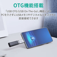変換アダプタ USB-A[メス]-Type-C[オス] シルバー CB-A22 1セット（2個入） AUKEY