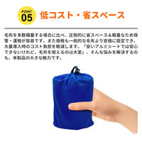 多機能 保温ブランケット 48個/ケース 防災グッズ リバーシブル 5層構造 ブランケット 収納袋付 毛布 KO411 RABLISS（直送品）