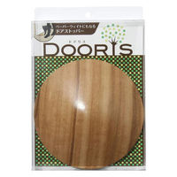 ルークラン ドアストッパー ドアリス ペーパーウェイト 木目調 すべり止め付 インディアンエボニー 449295 1個（直送品）