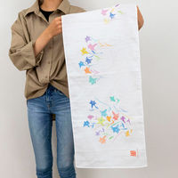 美研繊維 タオル ガーゼ 手ぬぐい 35×90cm 綿100% ユリ 464967 1個（直送品）