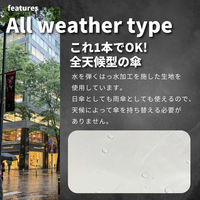 小川 折りたたみ傘 innovator 晴雨兼用 自動開閉 55cm シルバー 486460 1個（直送品）