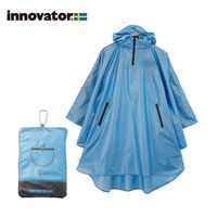 小川 レインコート innovator レインポンチョ コンパクト フリーサイズ ライトブルー 487359 1個（直送品）