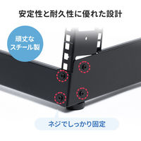 サンワサプライ 卓上19インチ マウントラック 12U ブラック CP-TB12UBK 1台（直送品）