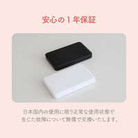 オウルテック 5000mAh12W対応USB-C入出力/USB-A出力モバイルバッテリー OEC-LPB5028-WH 1個（直送品）