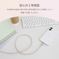 オウルテック シースルー素材 USB-C to シリコンケーブル ミニョン OWL-CBS1MINCC12-PK 1個（直送品）