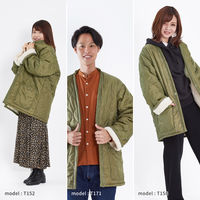 萩原 two sides インナーボアのリバーシブルはんてん フリー ブラウン 240629403 1枚（直送品）