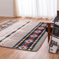 萩原 ふっくらフランネルラグ ペンドリム 1850×1850mm グリーン 240630712 1枚（直送品）