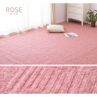 萩原 軽くて扱いやすい平織カーペット アンバー江戸間6帖 261cm×352cm ベージュ 350122760 1枚