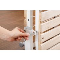 ファミリー・ライフ 天然木すのこ折りたたみベッド 生成り シングル 04013 1台