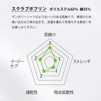 フォーク スクラブ チャコールグレー×ダークグレー 4L 7042SC-26-4L 1枚（直送品）