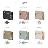 ディーエーピーネットワーク スリムミニウォレット コイン収納つきパスケース ベージュ bon033_BE 1個（直送品）