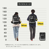 ディーエーピーネットワーク 非常用防災リュック 23L 防水仕様・反射板付 monowa074_BK 1個（直送品）