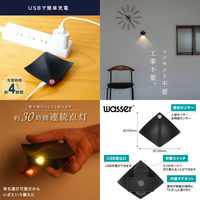ディーエーピーネットワーク センサーライト 室内 人感センサー 足元灯(1個) wasser100_bk 1個（直送品）