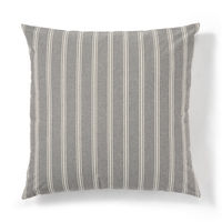 無印良品 綿洗いざらし大判クッション ７５×７５ｃｍ グレーストライプ 良品計画