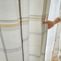 スミノエ コルネ セミオーダー カーテン フェネートル 1300×1900mm ミックス １セット(2枚入)（直送品）